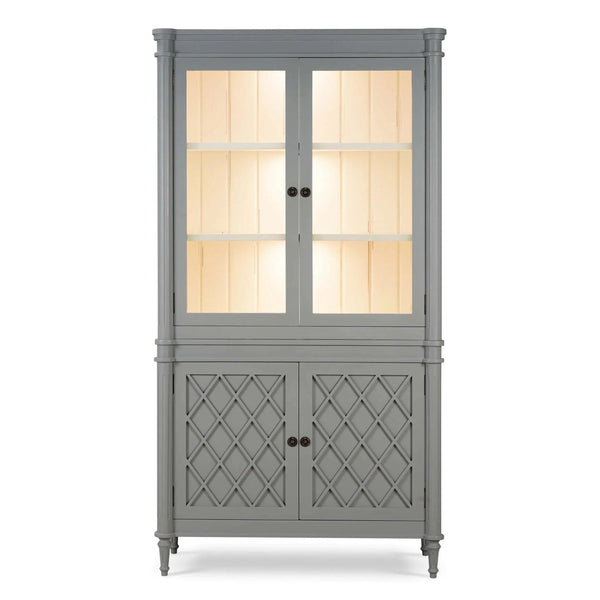 Kelly Display Cabinet w/ 3 LED-Blue Hand Home