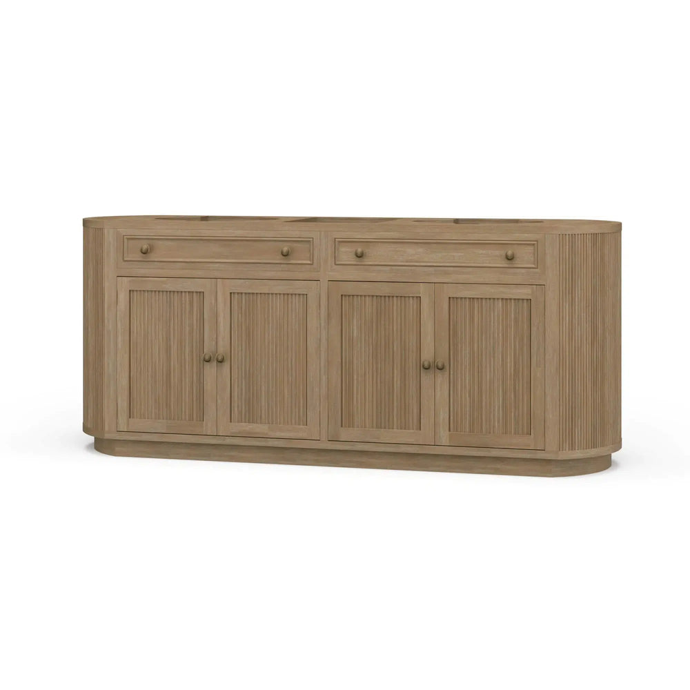 Kraton Oval Double Vanity w/o Sink & Marble top-Blue Hand Home