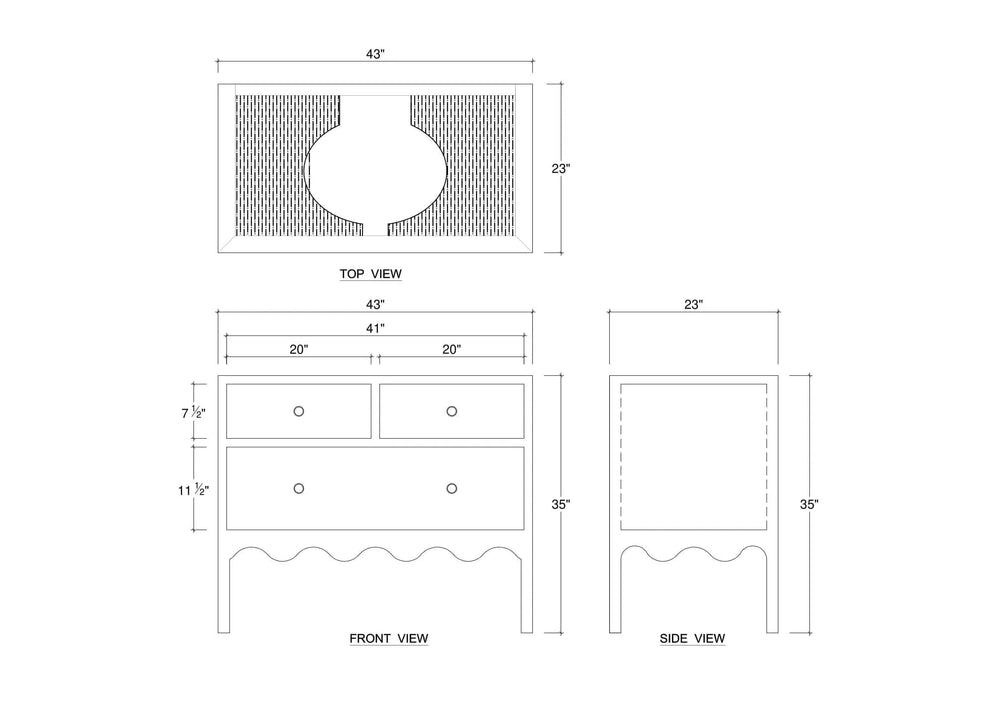 Chloe Single Vanity w/o Sink & Marble Top-Blue Hand Home
