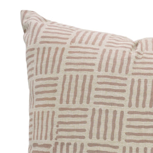 Unique Block Print Linen Blend Cushion Cover - Chaupath-Blue Hand Home