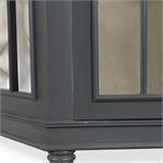 Chambre Dome Display Cabinet w/ Glass Shelves & LED-Blue Hand Home