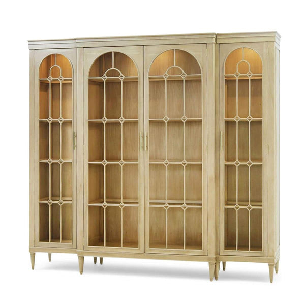 Chambre Display Cabinet w/ Glass Shelves & LED-Blue Hand Home