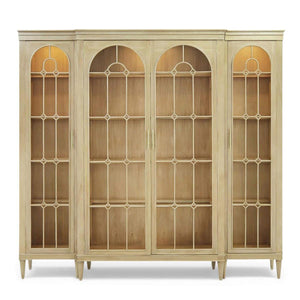 Chambre Display Cabinet w/ Glass Shelves & LED-Blue Hand Home