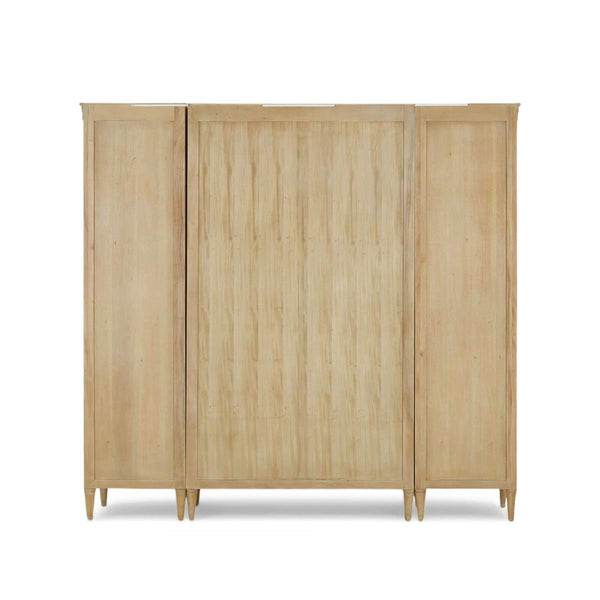 Chambre Display Cabinet w/ Glass Shelves & LED-Blue Hand Home