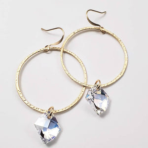 Graphic Hammered Hoops-Blue Hand Home
