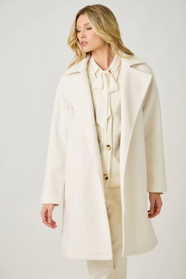 60745 Lapel Collar Robe Coat-Blue Hand Home