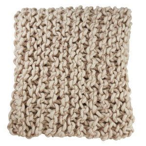 Chunky Knit Throw - Cable Knit Technique-Blue Hand Home