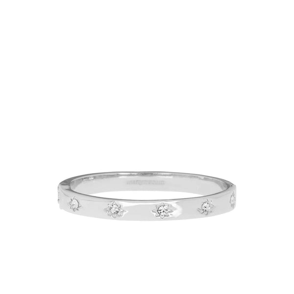 Crystal starburst hinged bangle-Blue Hand Home
