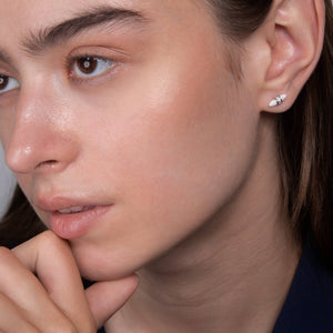 DAINTY OPAL STUD EARRINGS-Blue Hand Home