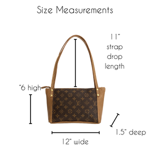 Emma Shoulder Bag - Upcycled Monogram - Bronze