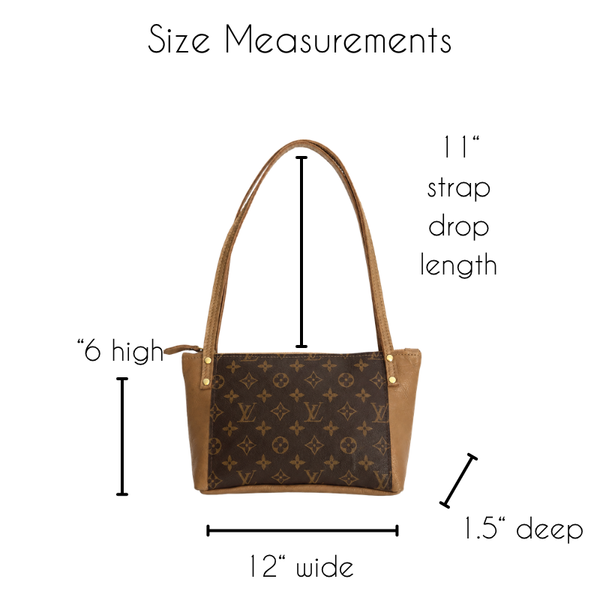 Emma Shoulder Bag - Upcycled Monogram - Bronze