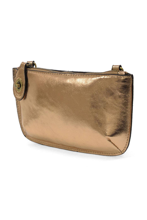 Liquid Metal Mini Crossbody Wristlet Clutch-Blue Hand Home