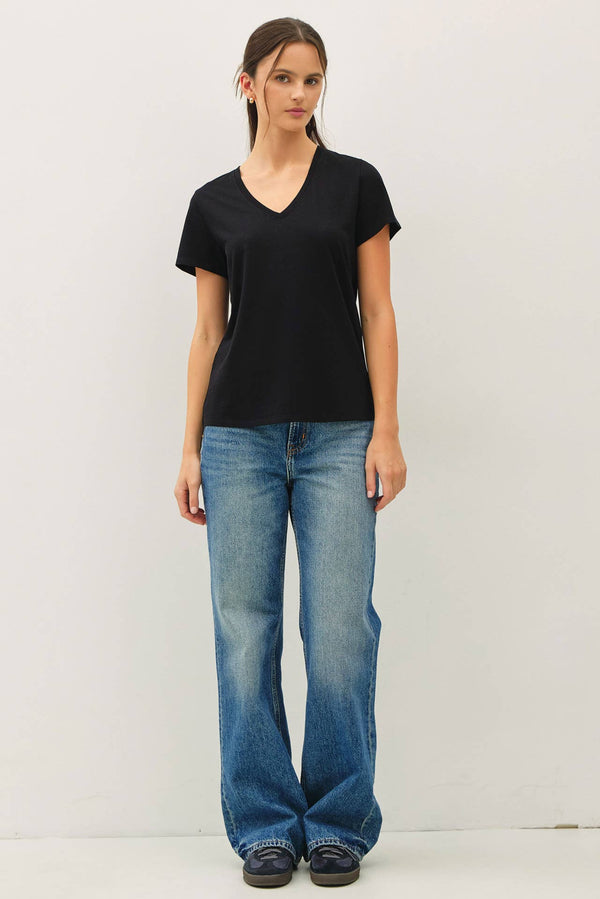 Cotton Jersey V-Neck T-Shirts