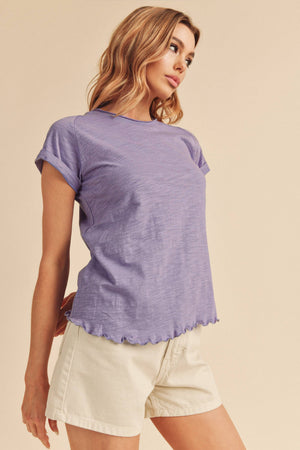 8219BK Gwen Tee-Blue Hand Home