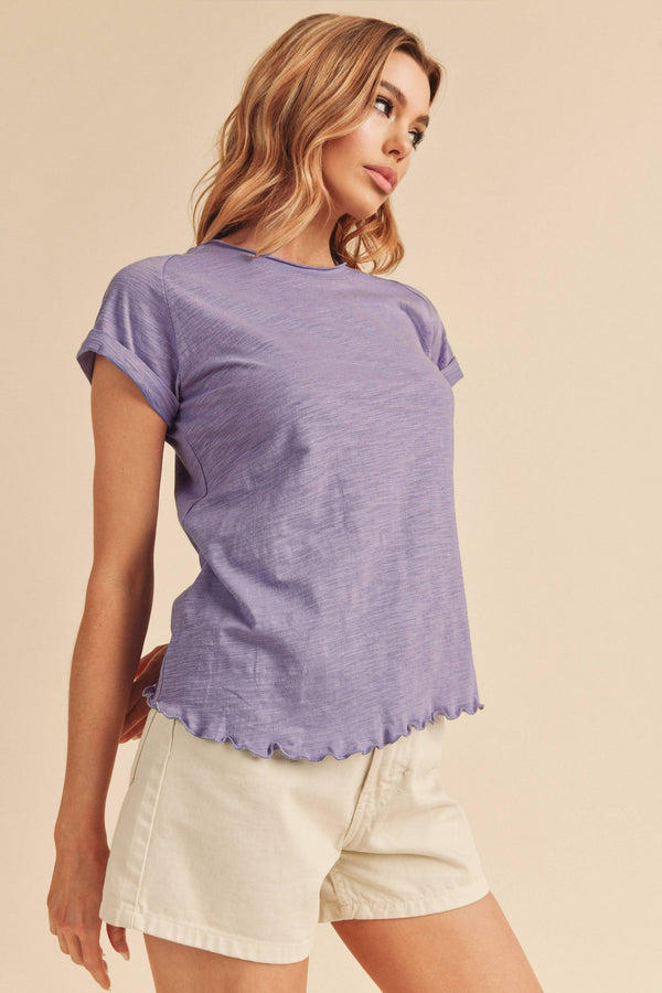 8219BK Gwen Tee-Blue Hand Home