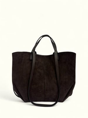 Handcrafted Italian Suede Leather Bag Made In Italy