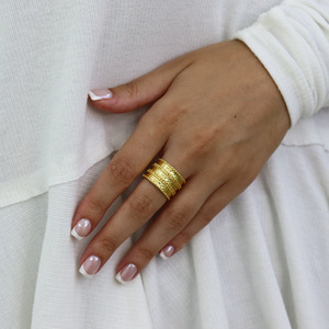 Dotty Ring-Blue Hand Home