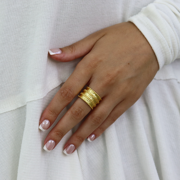 Dotty Ring-Blue Hand Home