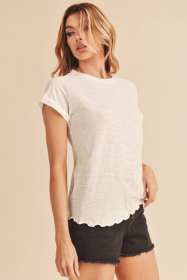 8219BK Gwen Tee-Blue Hand Home