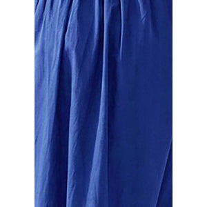 Ruched Front Tie Top-Blue Hand Home