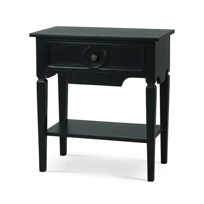Orleans Side Table In Batavia Black-Blue Hand Home