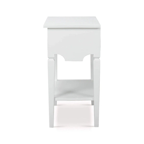 Orleans Side Table In Architectural White-Blue Hand Home