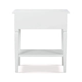 Orleans Side Table In Architectural White-Blue Hand Home