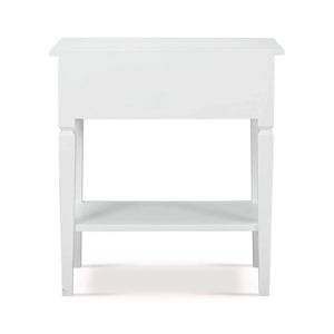 Orleans Side Table In Architectural White-Blue Hand Home