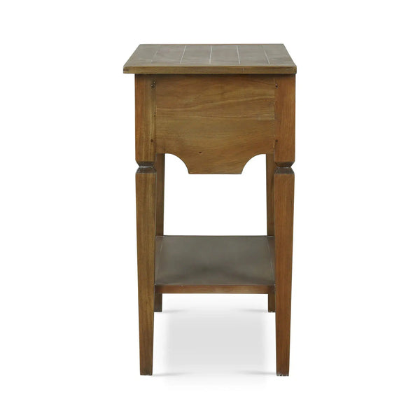 Orleans Side Table In Straw Wash-Blue Hand Home