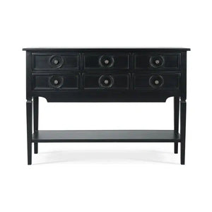 Orleans Console Table In Batavia Black-Blue Hand Home
