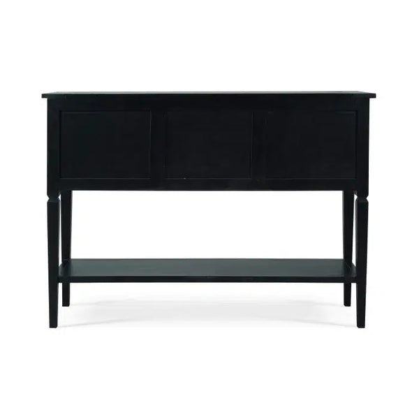Orleans Console Table In Batavia Black-Blue Hand Home