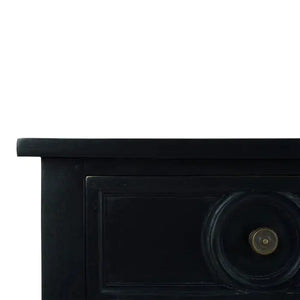 Orleans Console Table In Batavia Black-Blue Hand Home