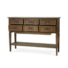 Orleans Console Table In Architectural White-Blue Hand Home