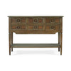 Orleans Console Table In Architectural White-Blue Hand Home