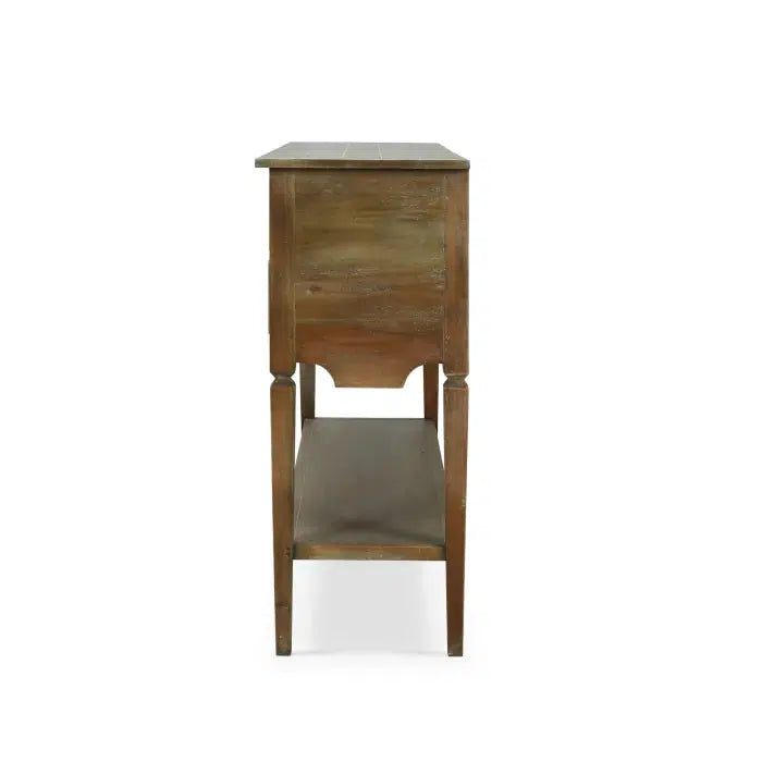 Orleans Console Table In Architectural White-Blue Hand Home
