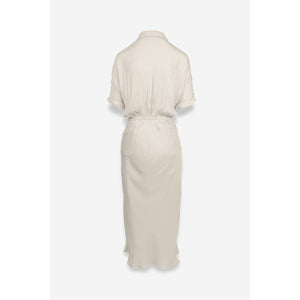 Button Up Midi Shirt Dress-Blue Hand Home