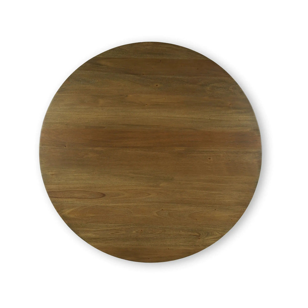 Goucho Round Dining Table 48'' In Straw Wash-Blue Hand Home