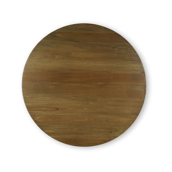 Goucho Round Dining Table 48'' In Straw Wash-Blue Hand Home