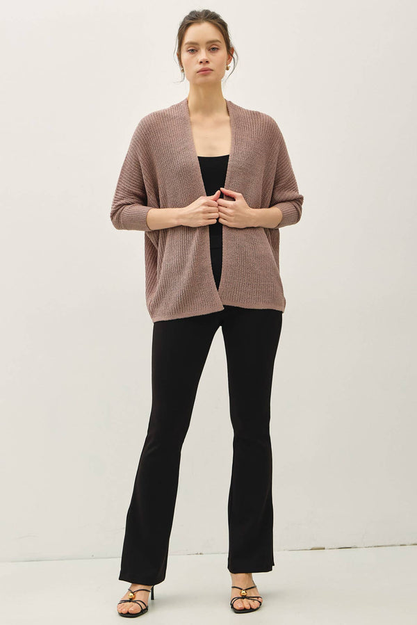 NEW COLOR- DOLMAN SLEEVE OPEN FRONT CARDIGAN-Blue Hand Home