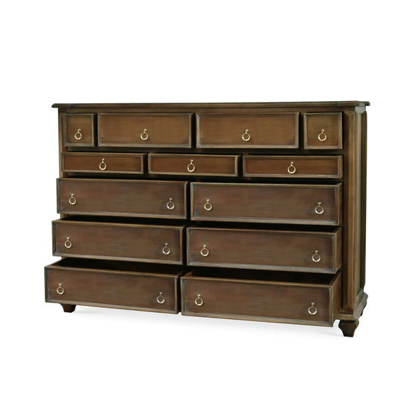 Soho Large Dresser In Straw Wash-Blue Hand Home
