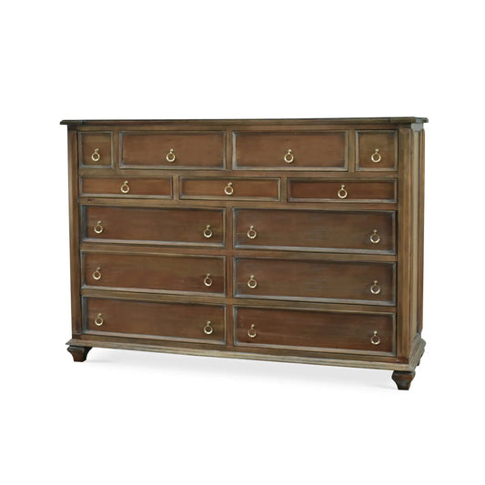 Soho Large Dresser In Straw Wash-Blue Hand Home