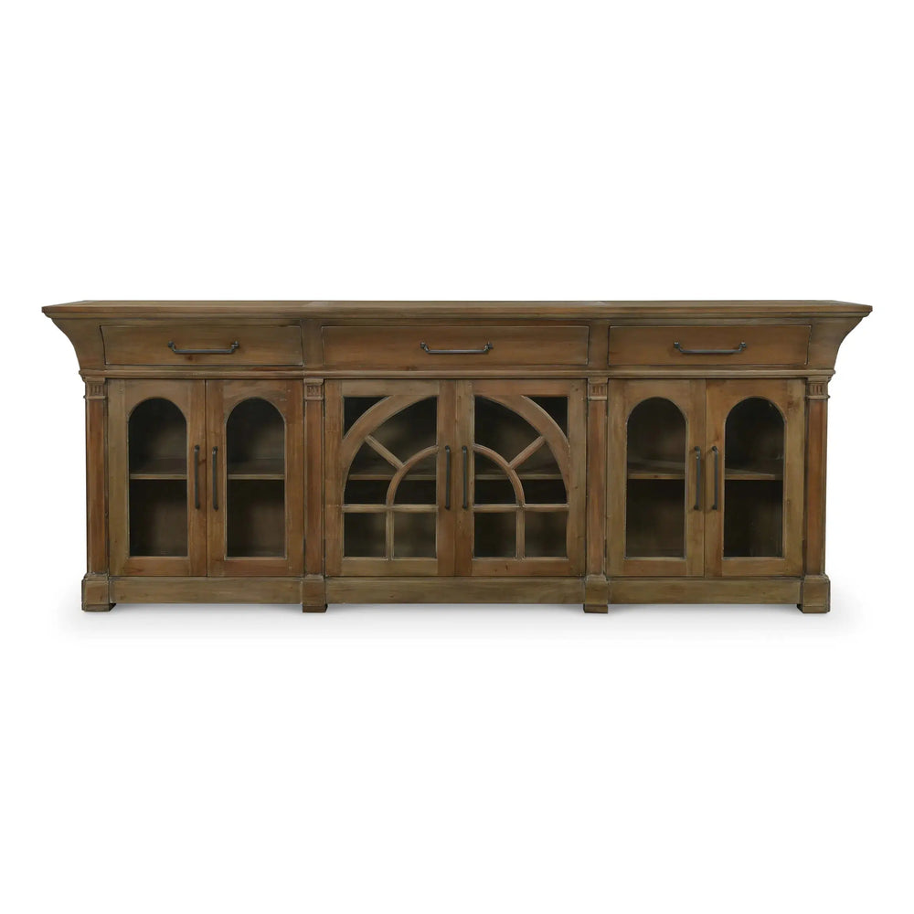 Lambeth Credenza In Straw Wash-Blue Hand Home