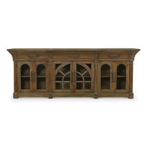 Lambeth Credenza In Straw Wash-Blue Hand Home