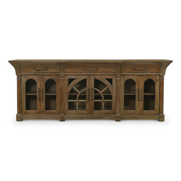 Lambeth Credenza In Straw Wash-Blue Hand Home