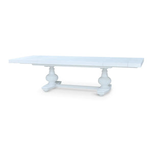 Lambeth Extension Breadboard Dining Table 79'' extends to 118''-Blue Hand Home