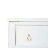 Soho 3 Drawer Dresser In Architectural White-Blue Hand Home