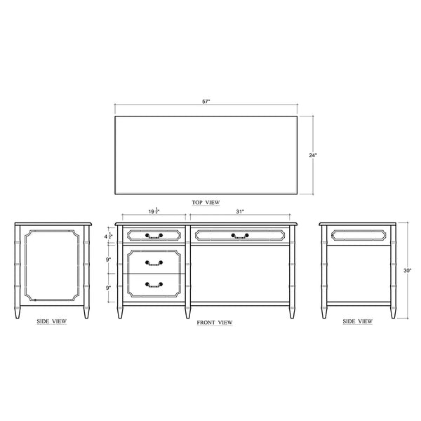 Grosvenor Desk-Blue Hand Home
