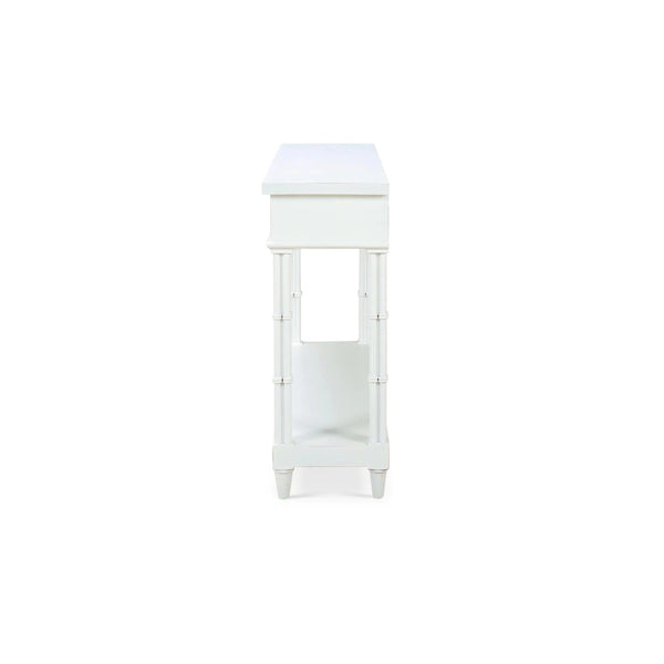 Farringdon Small Console In Architectural White-Blue Hand Home