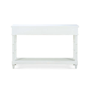 Farringdon Small Console In Architectural White-Blue Hand Home
