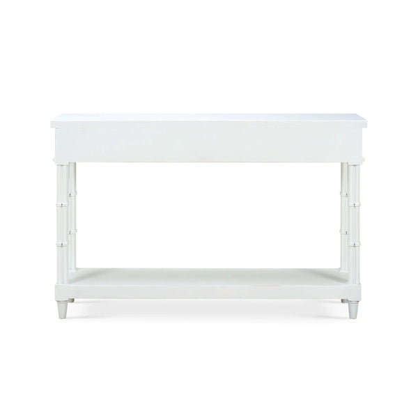 Farringdon Small Console In Architectural White-Blue Hand Home